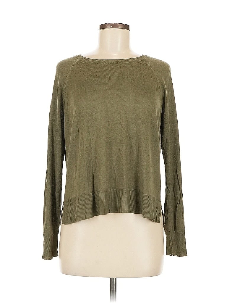 Pre-owned Zara Pullover Sweater In Green