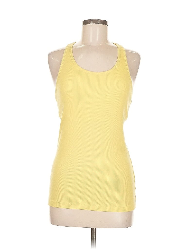 Pre-owned Gap Tank Top Yellow Halter Neckline Tops