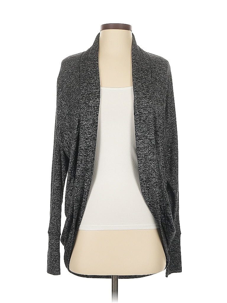 Pre-owned Athleta Cardigan Sweater In Gray