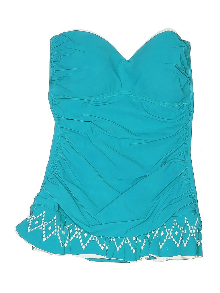 Pre-owned Profile By Gottex One Piece Swimsuit In Blue