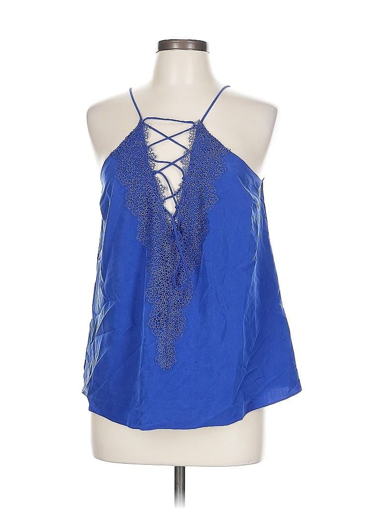 Pre-owned Sugar Lips Sleeveless Blouse In Blue
