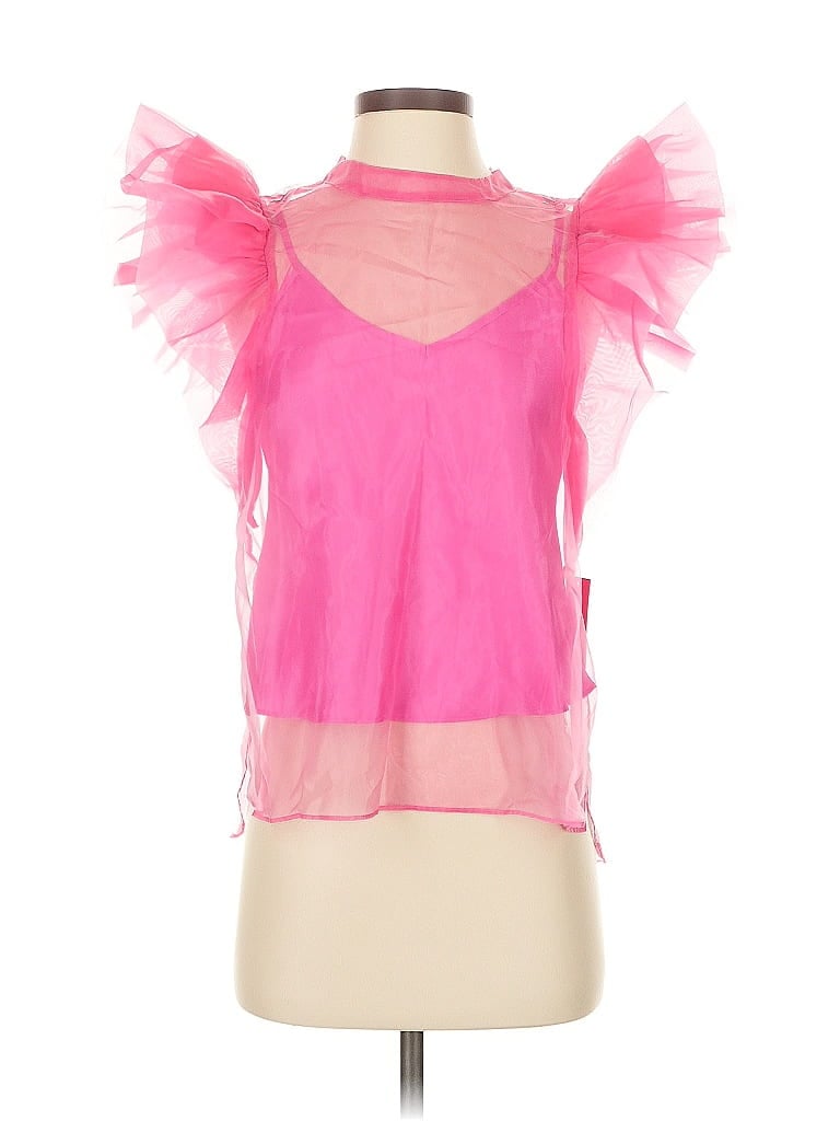Pre-owned Buddy Love Sleeveless Blouse In Pink