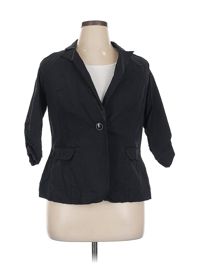 Pre-owned Torrid Blazer Jacket In Black