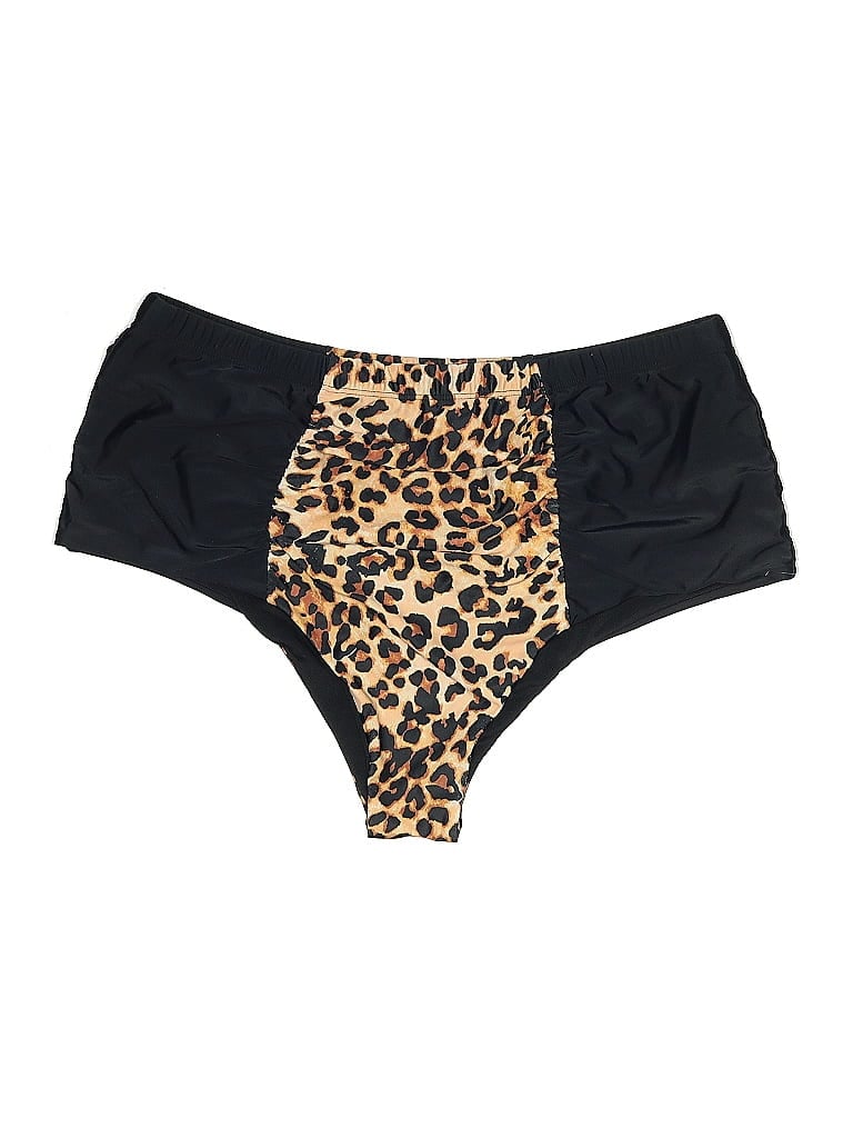 Pre-owned Shein Swimsuit Bottoms In Black