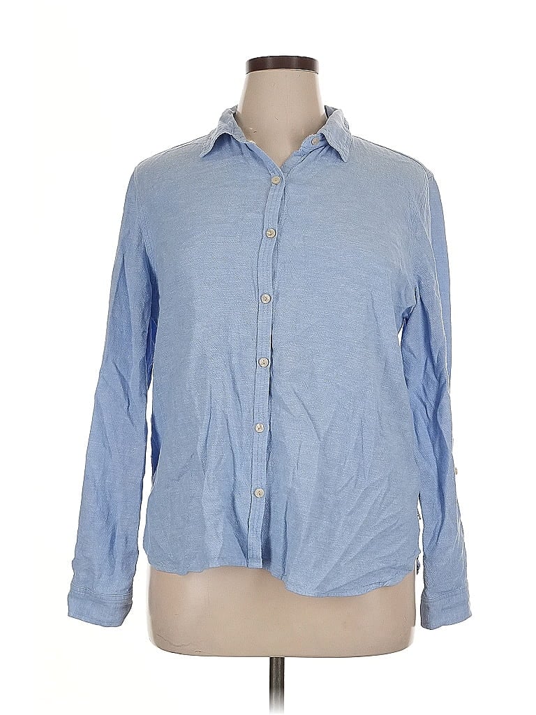 ORVIS Pre-owned Long Sleeve Button Down Shirt In Blue