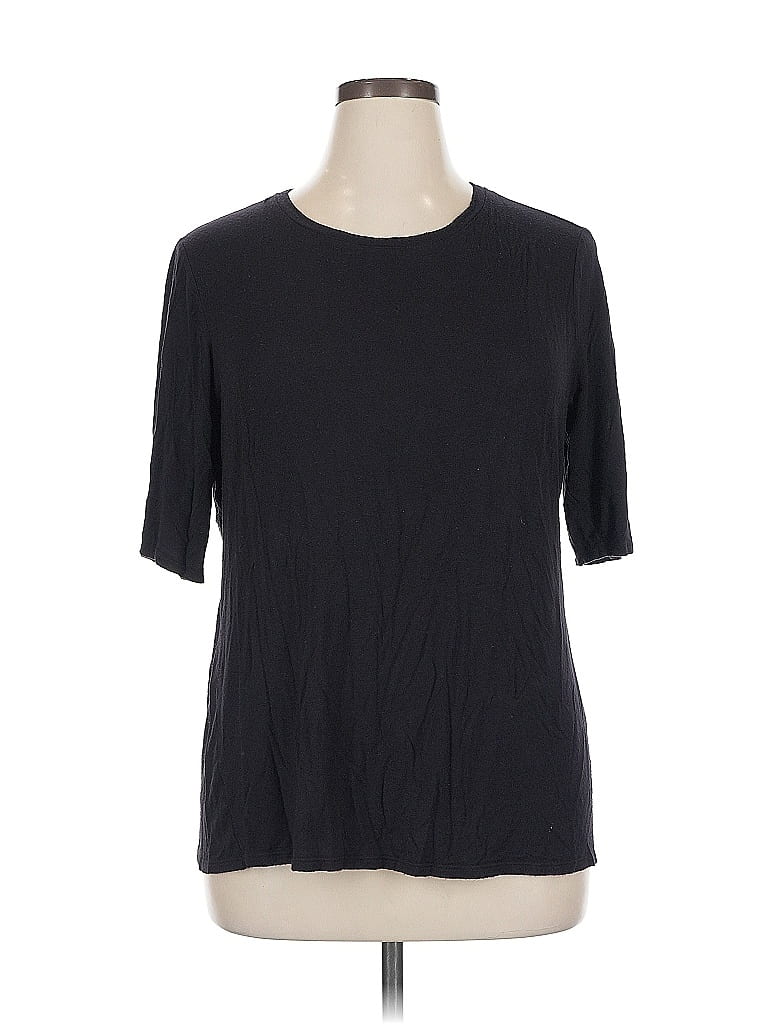 NINE WEST Pre-owned 3/4 Sleeve T-shirt In Black