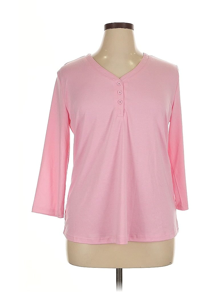 Pre-owned Vici 3/4 Sleeve T-shirt In Pink