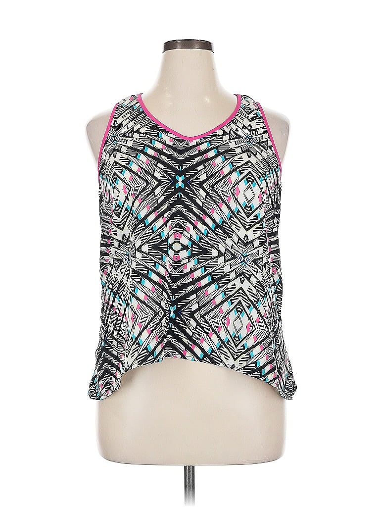 Pre-owned Xhilaration Sleeveless Blouse In Black