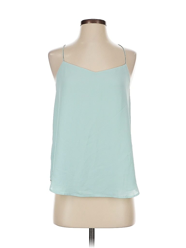 Pre-owned Ann Taylor Loft Sleeveless Blouse In Blue