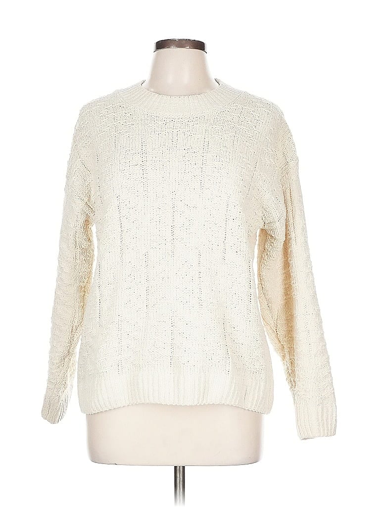 Pre-owned Weatherproof Pullover Sweater In White