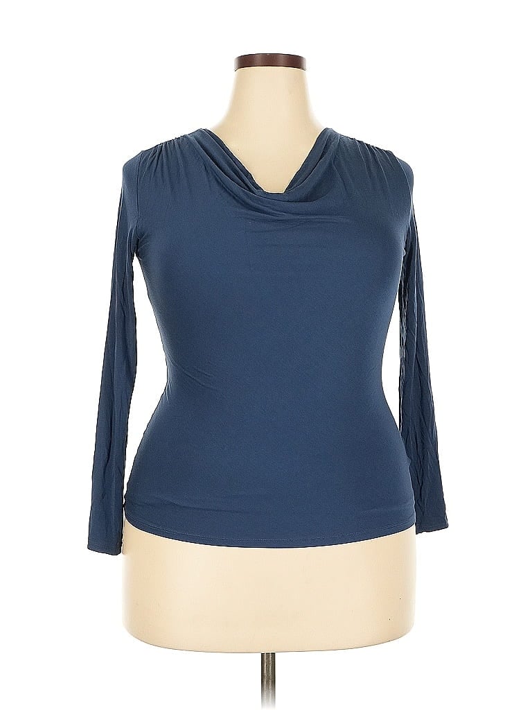 Pre-owned Neiman Marcus 3/4 Sleeve T-shirt In Blue