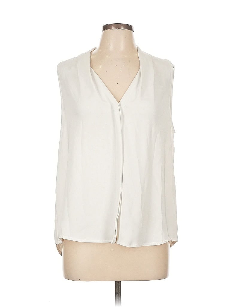 Pre-owned Babaton Sleeveless T-shirt In White