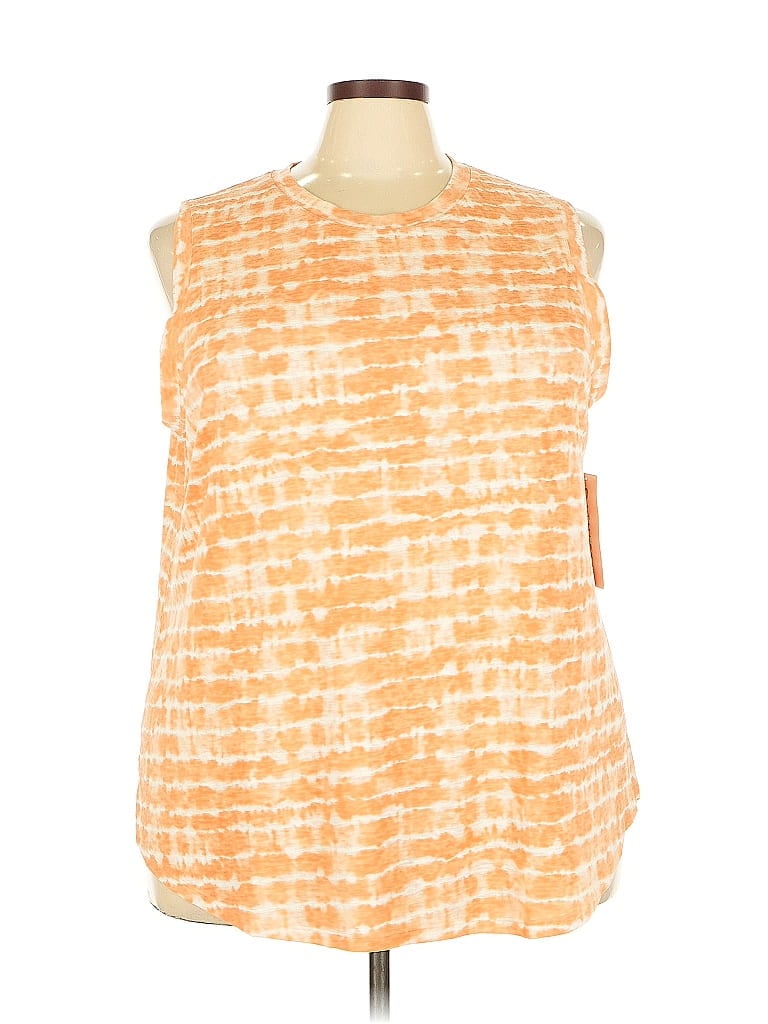 Athleta Sleeveless T-shirt In Orange