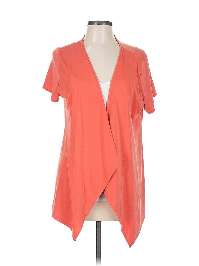 Click to view more detailed imagery on our partner's website Pre-owned Additions By Chico's Cardigan Sweater In Orange