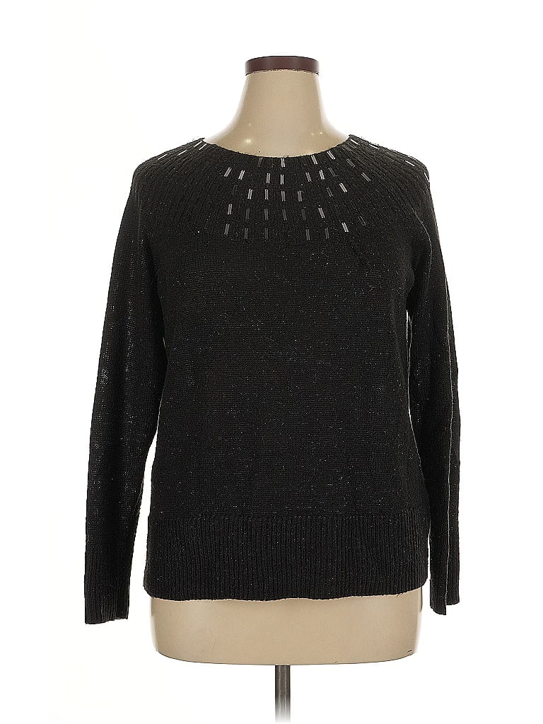 Pre-owned Apt. 9 Pullover Sweater In Black