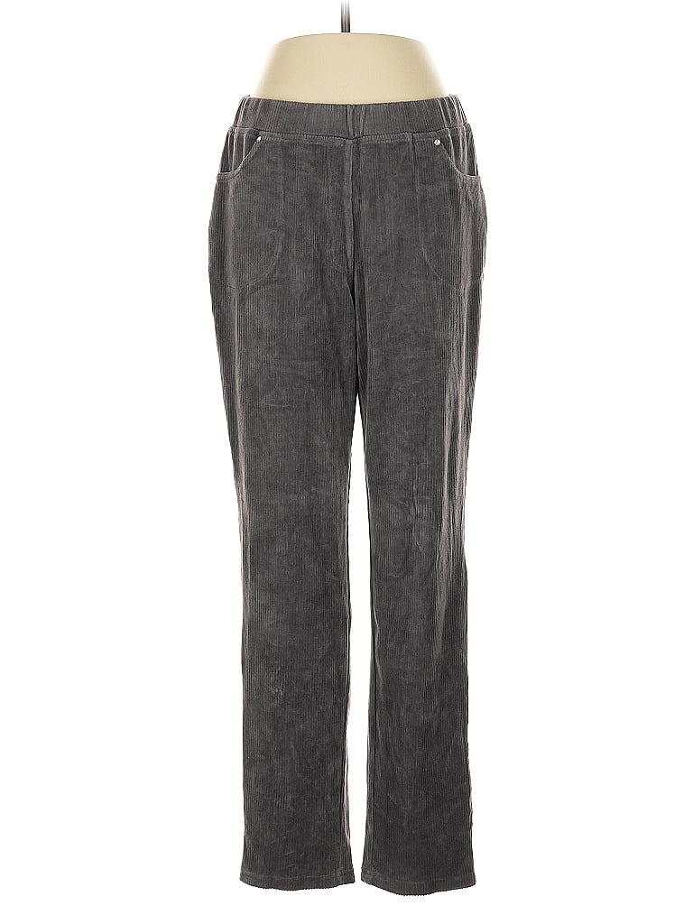 Pre-owned Quacker Factory Casual Pants In Gray