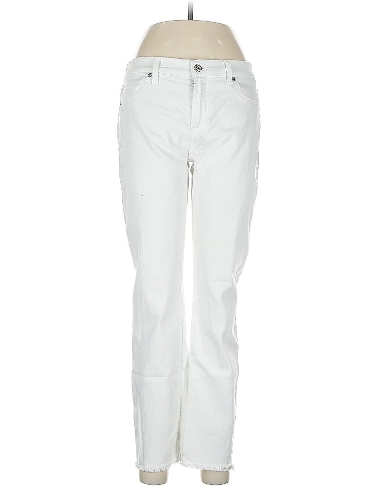 Pre-owned 7 For All Mankind Jeans In White