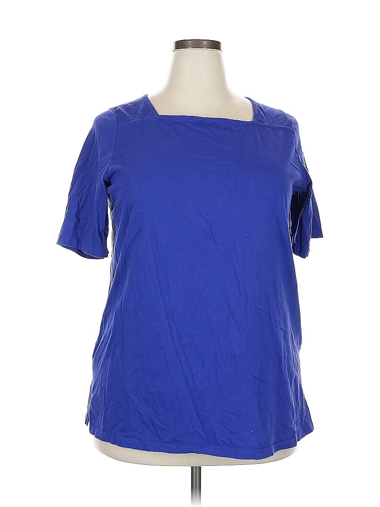 Click to view more detailed imagery on our partner's website Pre-owned Woman Within Short Sleeve T-shirt In Blue