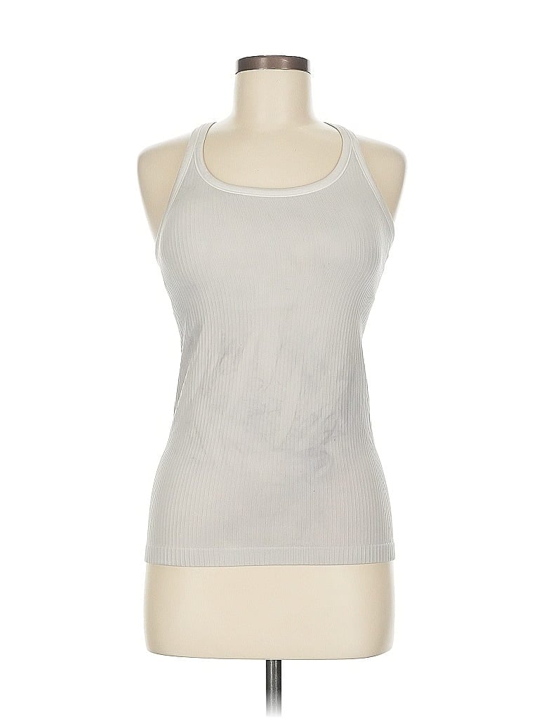 Pre-owned Unbranded Active Tank Top In Silver