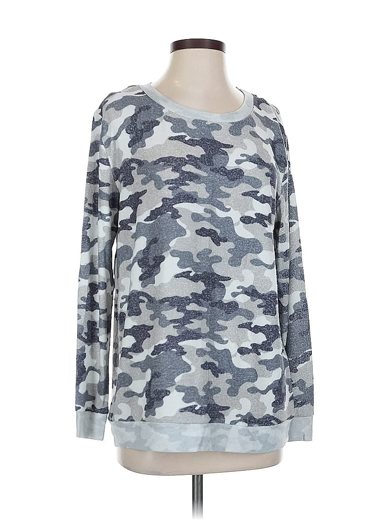 ZYIA ACTIVE Pre-owned Long Sleeve T-shirt In Gray