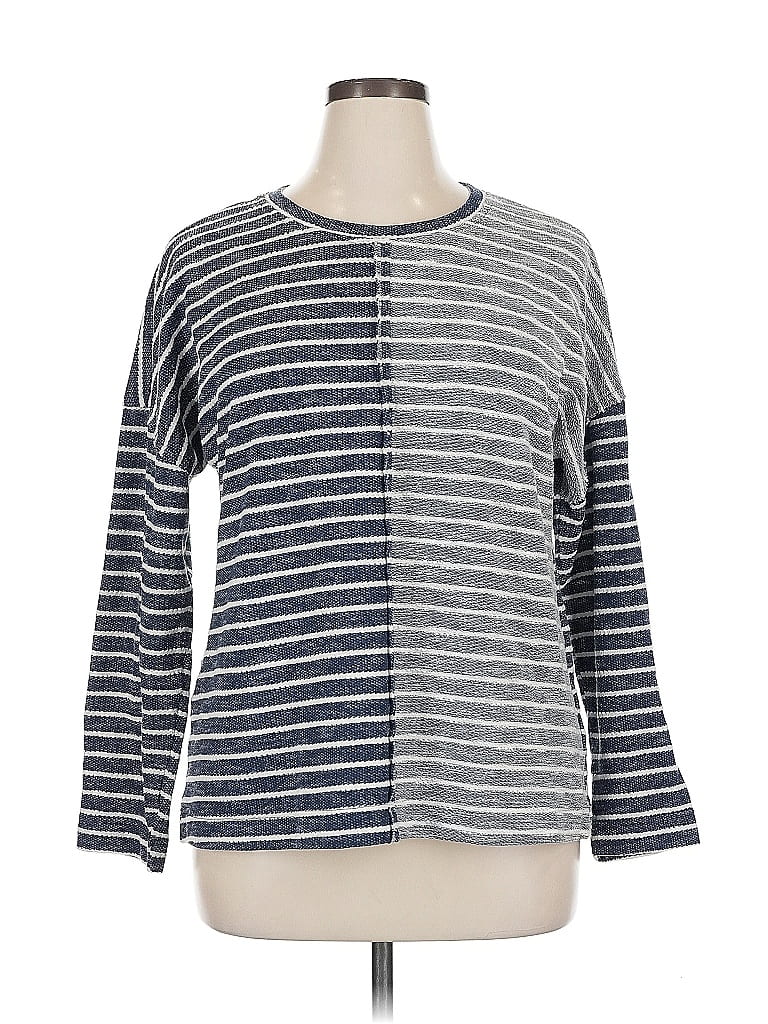 Click to view more detailed imagery on our partner's website Pre-owned Cotton Bleu Pullover Sweater In Gray