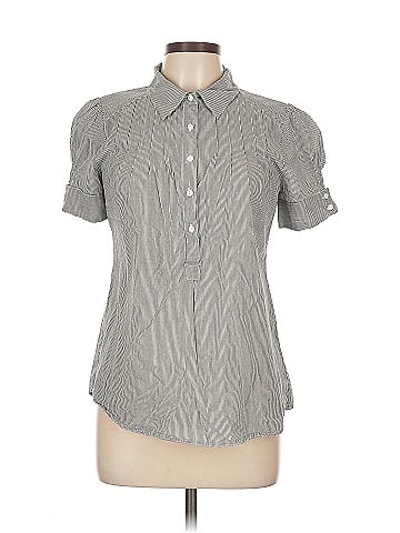 Aqua Short Sleeve Blouse (view 1)