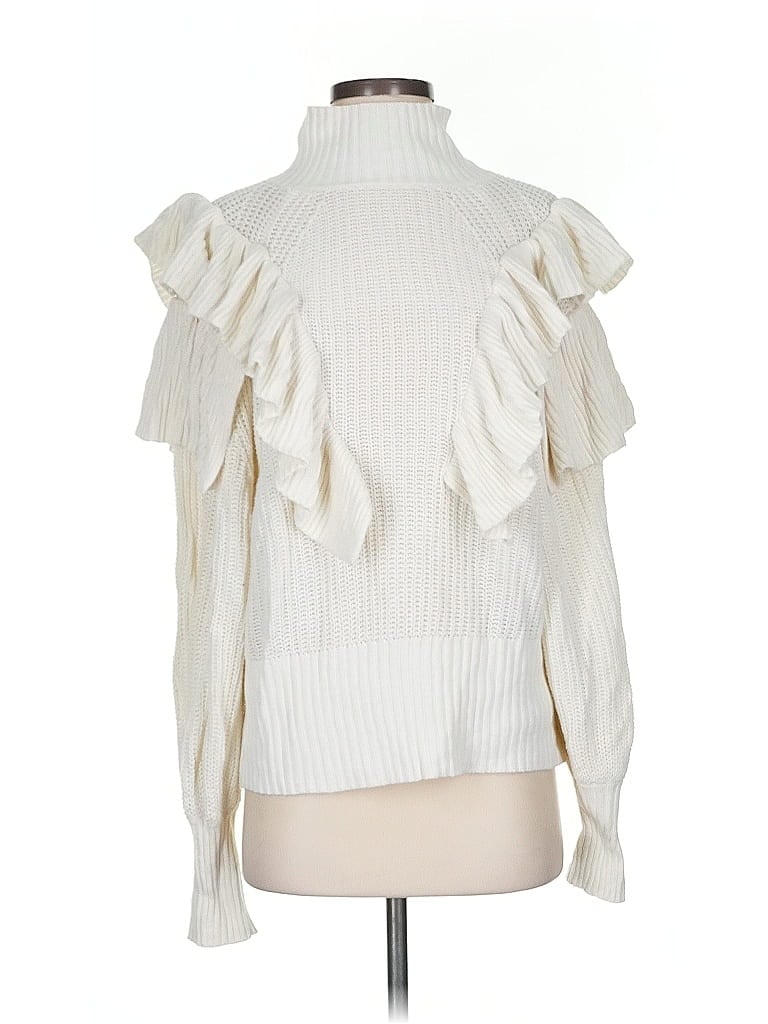 Pre-owned Prolōgue Turtleneck Sweater In White