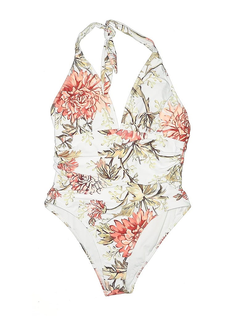 Pre-owned Unbranded One Piece Swimsuit In White