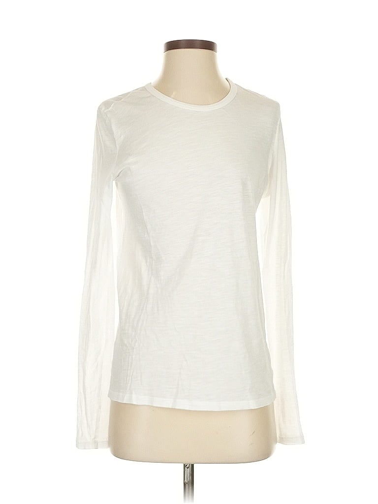 Pre-owned Aerie Long Sleeve T-shirt In White