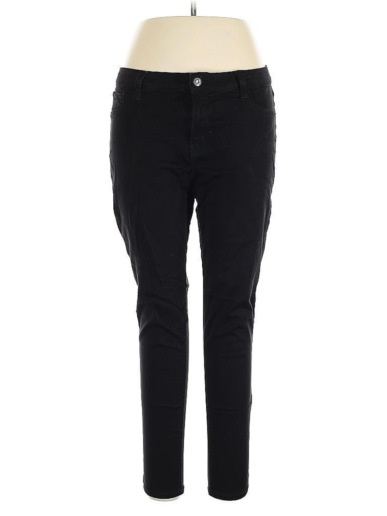 Pre-owned Kensie Casual Pants In Black