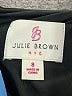 Julie Brown Solid Black Ivory Cocktail Dress Size 8 - photo 7