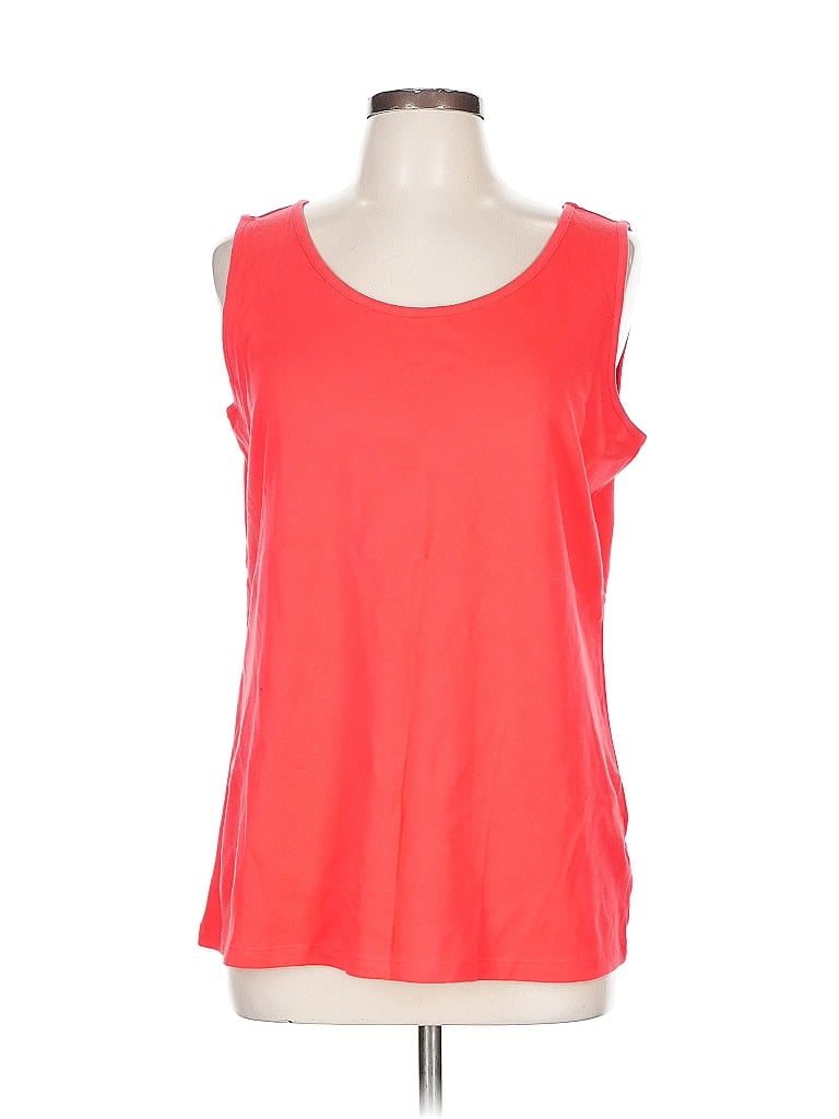 Pre-owned Lands' End Sleeveless T-shirt In Red