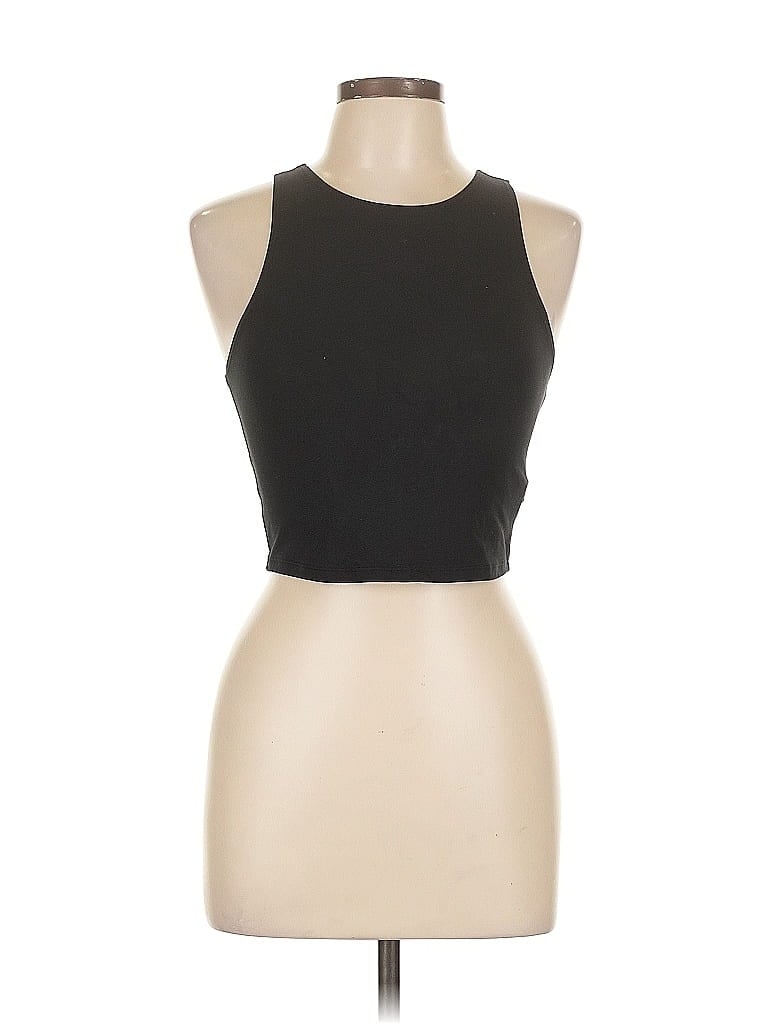 Pre-owned Forever 21 Tank Top Black Halter Neckline Tops