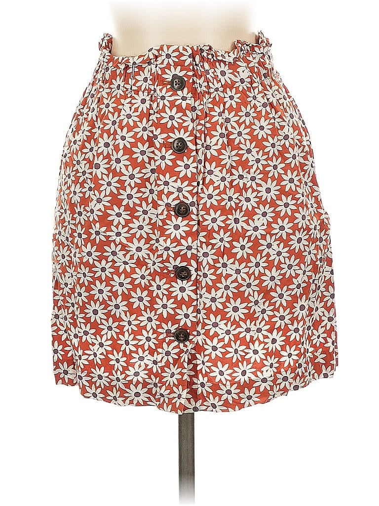 Pre-owned Madewell Casual Skirt In Orange