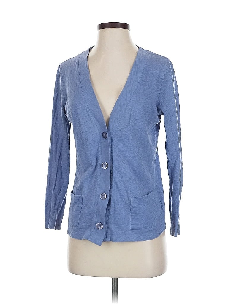 Pre-owned Talbots Cardigan Sweater In Blue