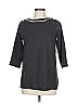 Cable & Gauge Gray Black Pullover Sweater Size L - photo 1