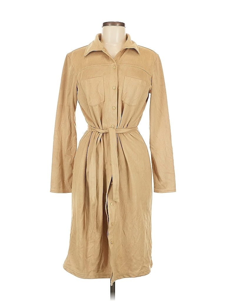 Pre-owned Kathy Ireland Cardigan Sweater In Brown