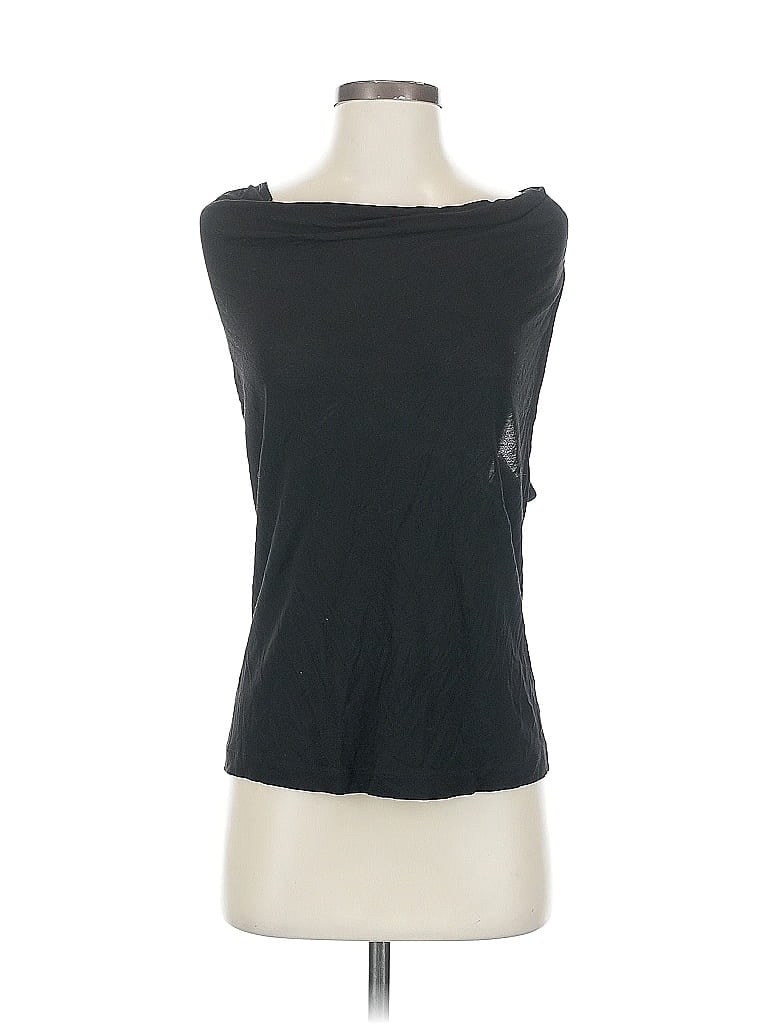Pre-owned Ella Moss Sleeveless Top Black Scoop Neck Tops