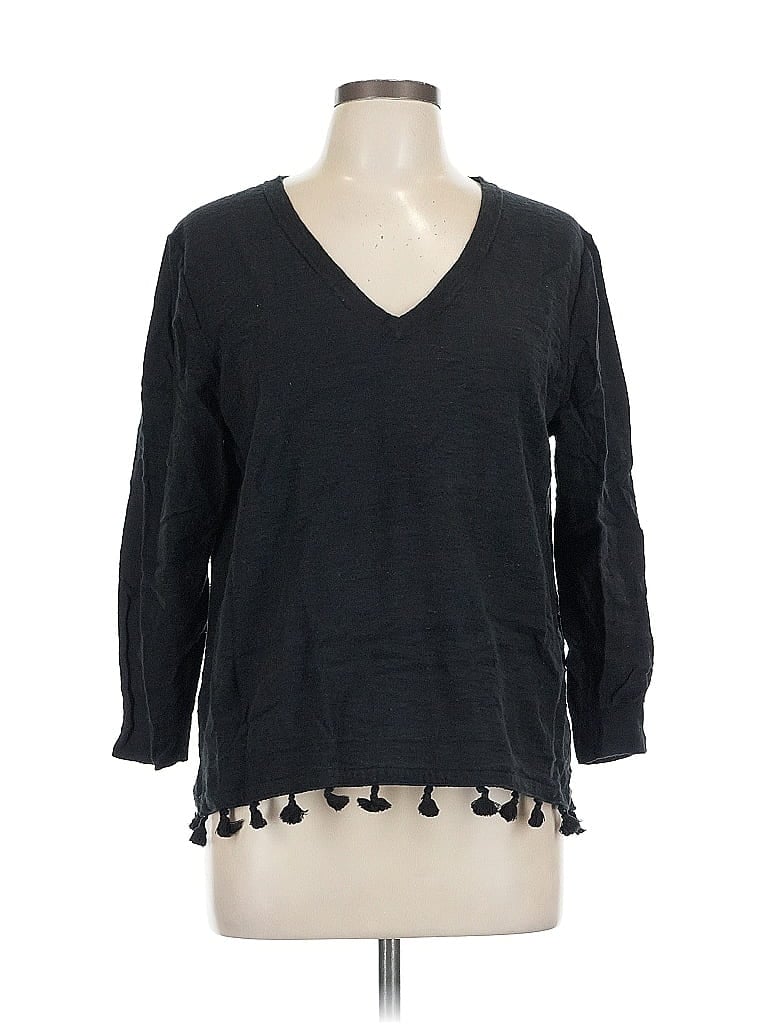 Pre-owned J.crew Factory Store 3/4 Sleeve T-shirt In Gray