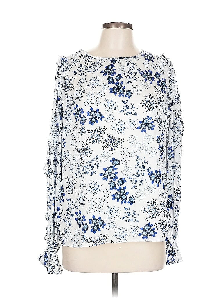 Pre-owned Ann Taylor Loft 3/4 Sleeve T-shirt In Blue