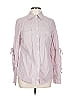 Max Studio 100% Cotton Gray Long Sleeve Button-Down Shirt Size L - photo 1