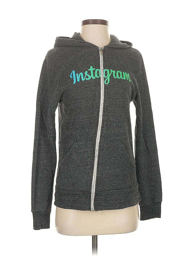 Pre-owned Unbranded Zip Up Hoodie In Gray