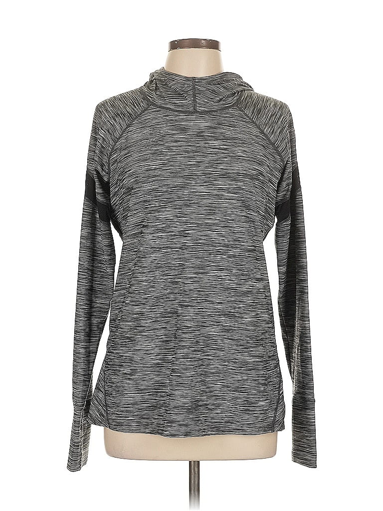 Pre-owned Gap Fit Long Sleeve Turtleneck In Gray