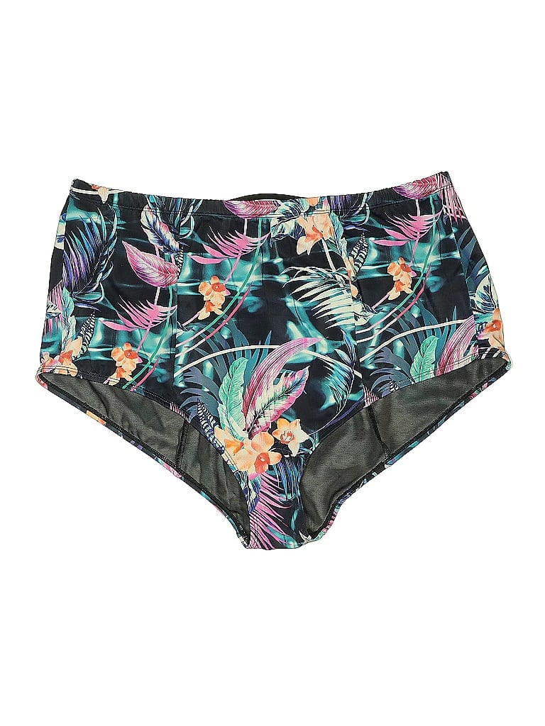 Pre-owned Torrid Swimsuit Bottoms In Green