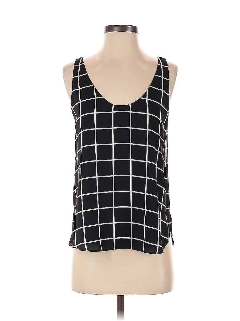 Pre-owned Ann Taylor Loft Sleeveless Top Black Square Neckline Tops