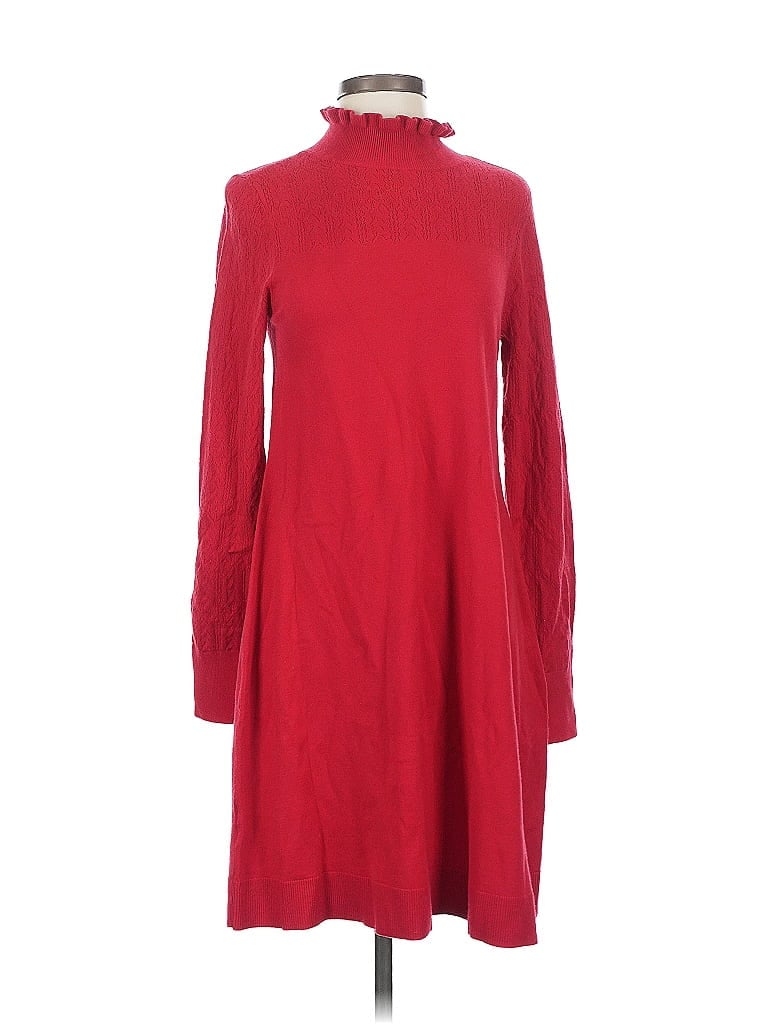 Pre-owned Ann Taylor Loft Turtleneck Sweater In Red