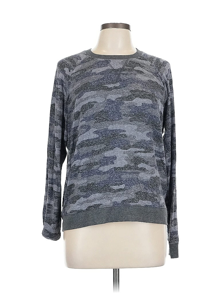 Pre-owned Lucky Brand Pullover Sweater In Gray