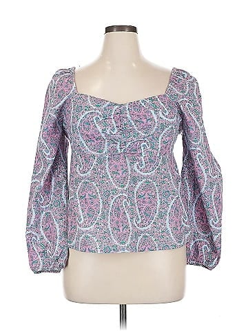 J.Crew Factory Store 3/4 Sleeve Blouse (view 1)