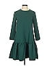 EDIT Solid Green Casual Dress Size XS - photo 1
