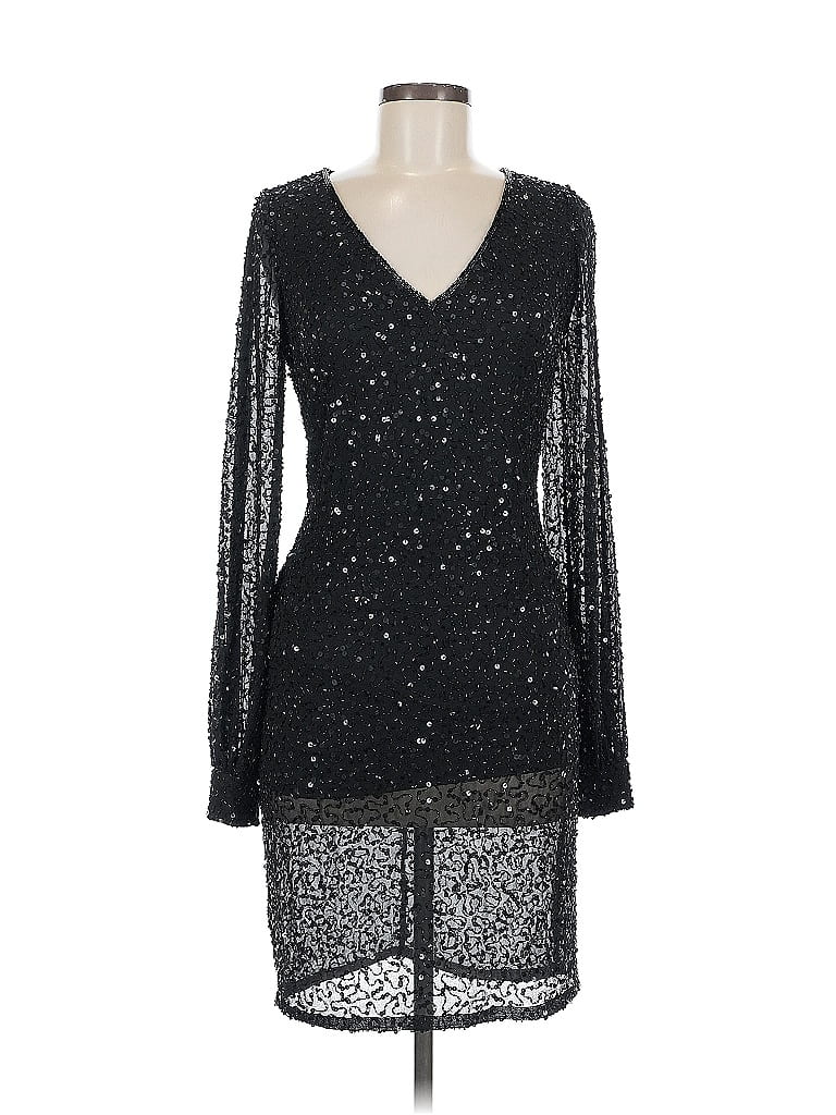 Pre-owned Aidan Mattox Cocktail Dress In Black